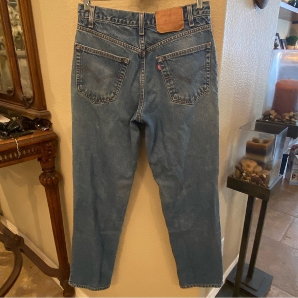 Vintage LEVI’S Blue Relaxed Straight Leg Jeans Size 32 - Picture 6 of 10